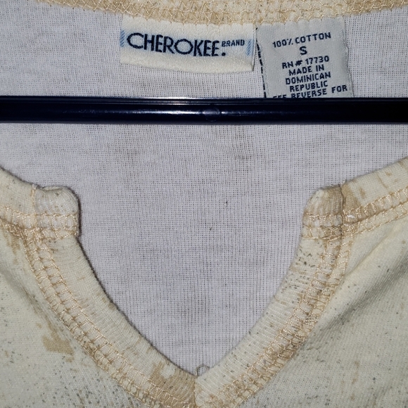 90s Vintage Cute Cherokee 3/4 Sleeve Top - Picture 3 of 6